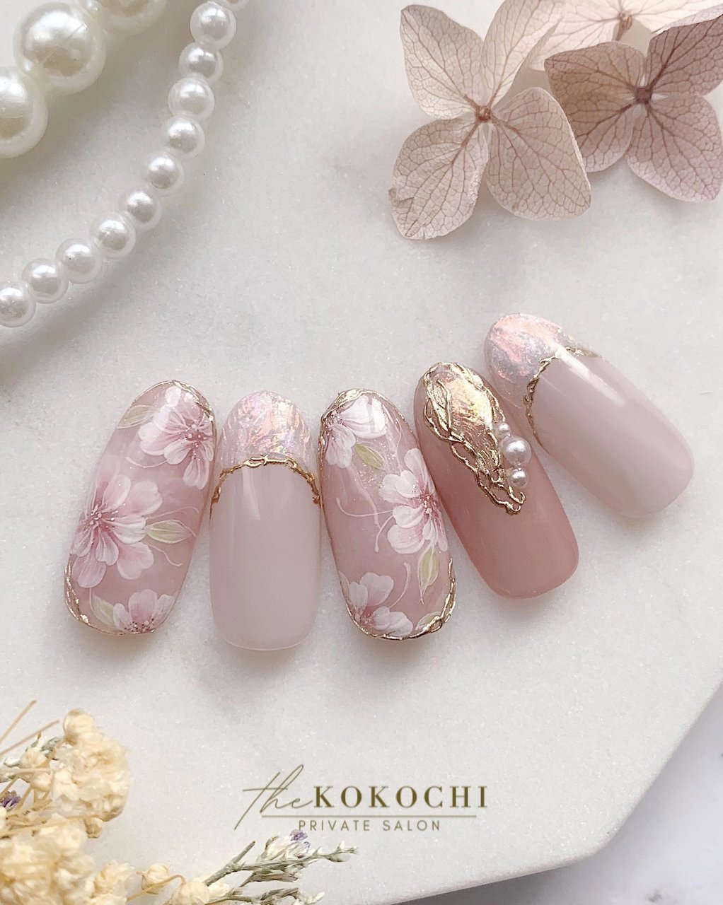 春/ハンド/フラワー/ピンク/ジェルネイル - kokochinail_mamiのネイル  