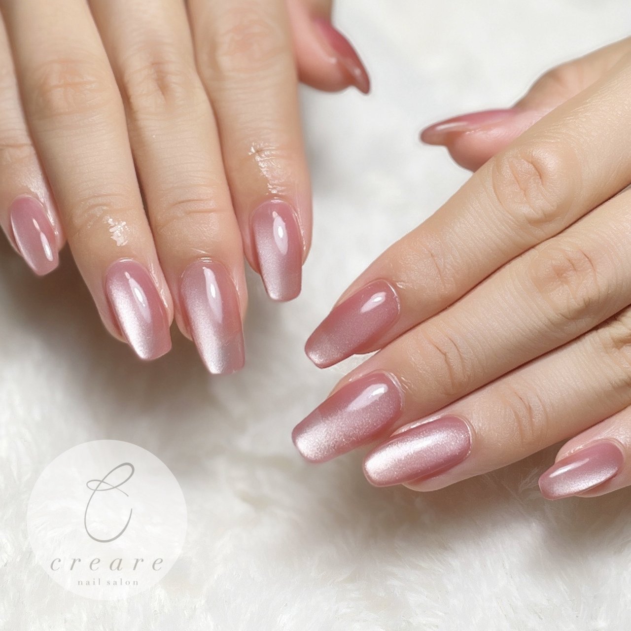 手が綺麗に見えるネイル/オールシーズン/ハンド/シンプル/マグネット