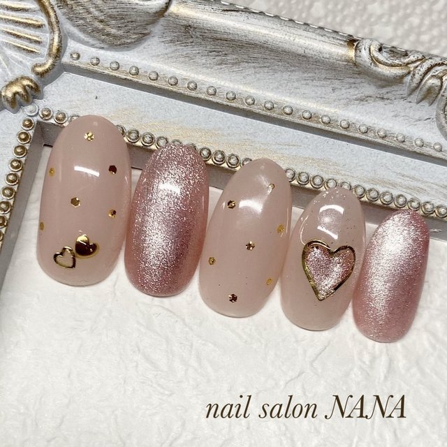 想いよとどけ！ハートモチーフのバレンタインネイル|2024トレンドネイル