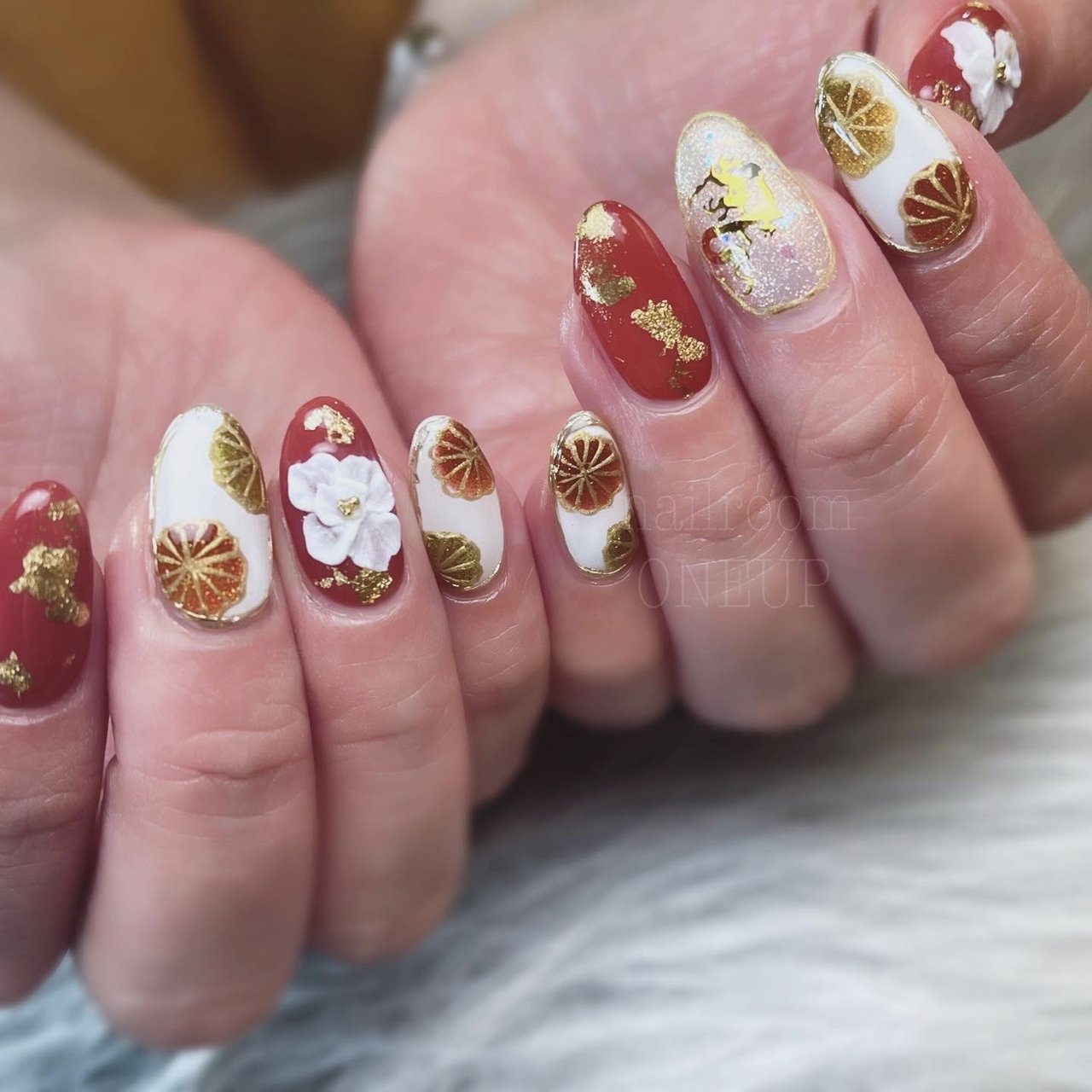冬/お正月/成人式/パーティー/ハンド - nail room ONE UPの