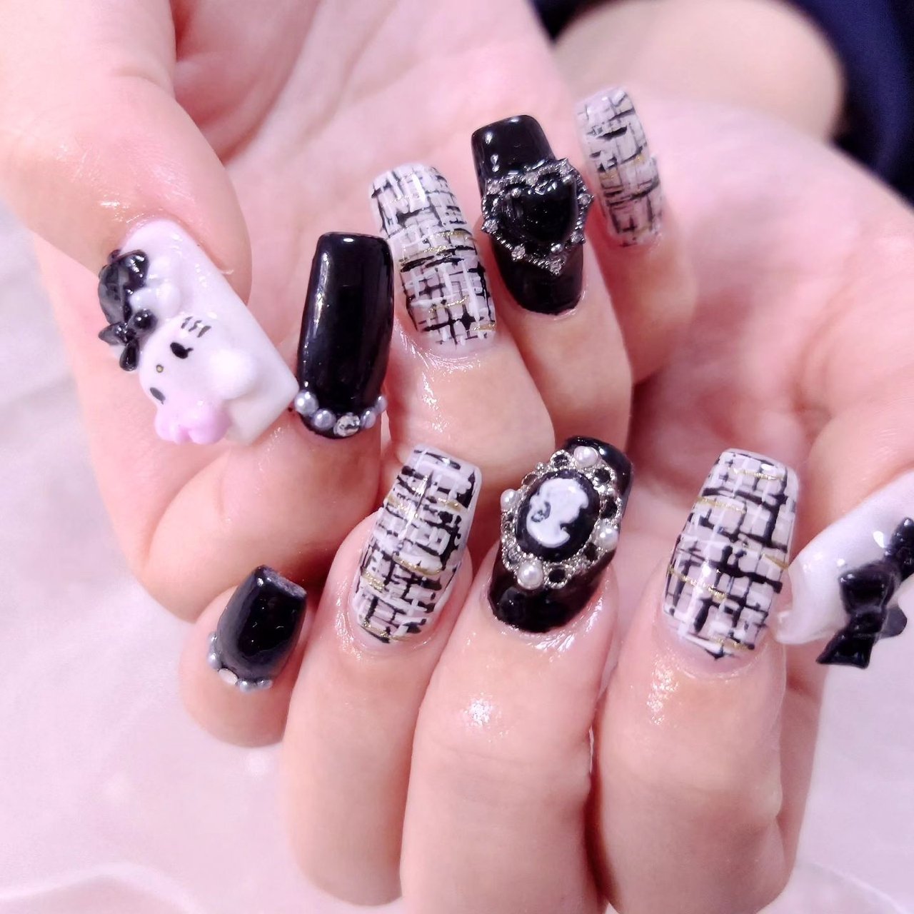 冬/推し活/ツイード/スカルプチュア - いろはねいる asakiのネイル