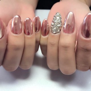 おすすめ順 ミラーネイル ミラー 利き手短めのネイルデザイン ネイルブック