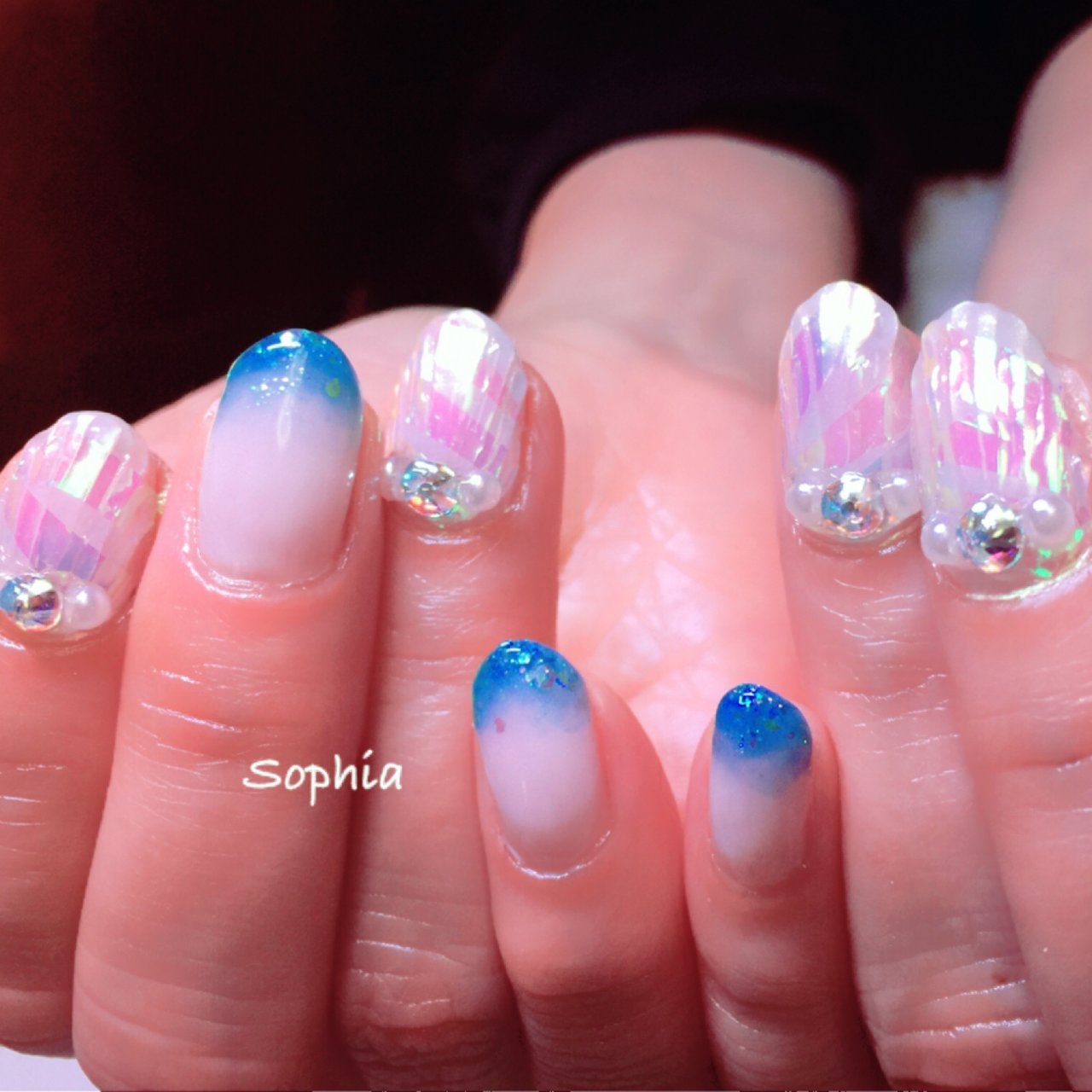 海 パーティー デート 女子会 ハンド Sophiachieのネイルデザイン No ネイルブック