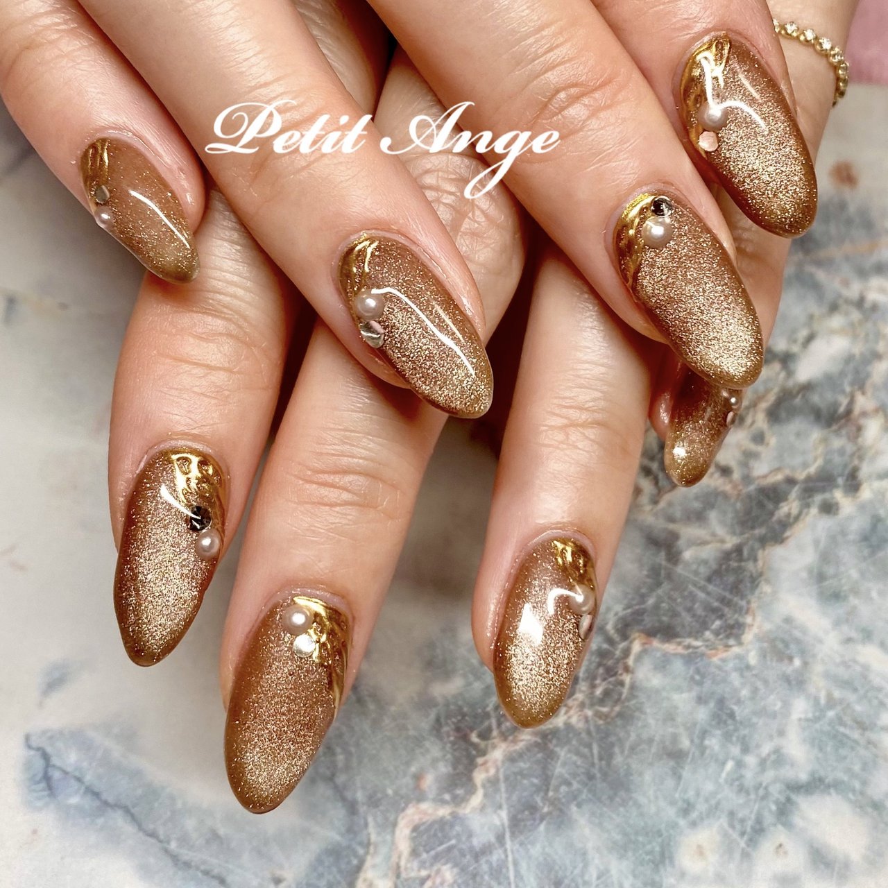 冬/バレンタイン/ハンド/マグネット/ミラー - Petit Angeのネイル  