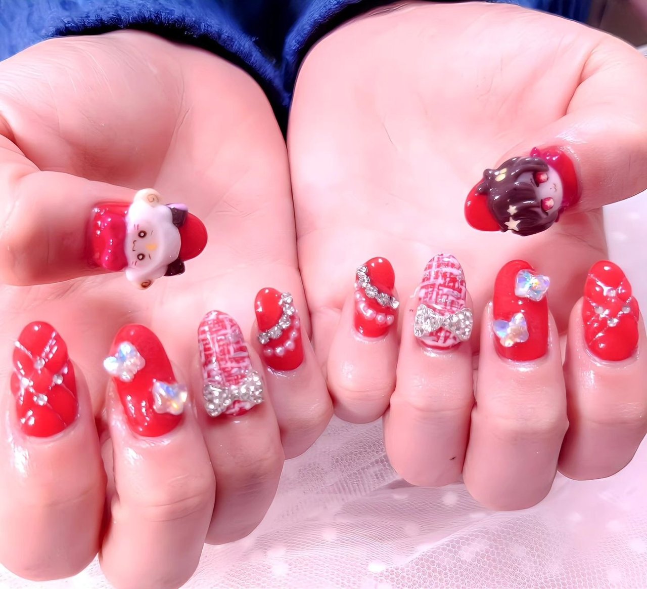 推し活/レッド/ジェルネイル - いろはねいる asakiのネイルデザイン[No