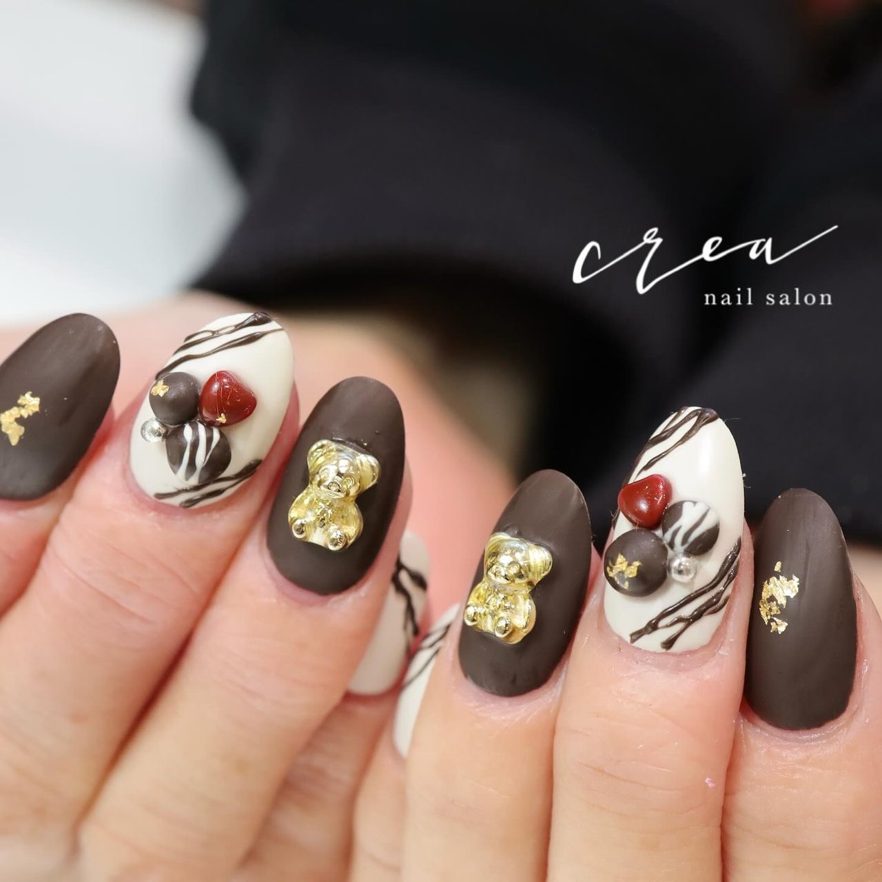 春/バレンタイン/ハンド/ハート/スイーツ - nailsalon crea 小川ちえの  