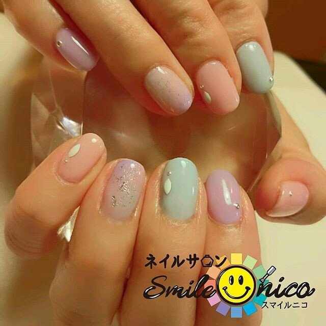 梅雨 オフィス ハンド シンプル ミラー Smile Nicoネイリストtakakoのネイルデザイン No ネイルブック