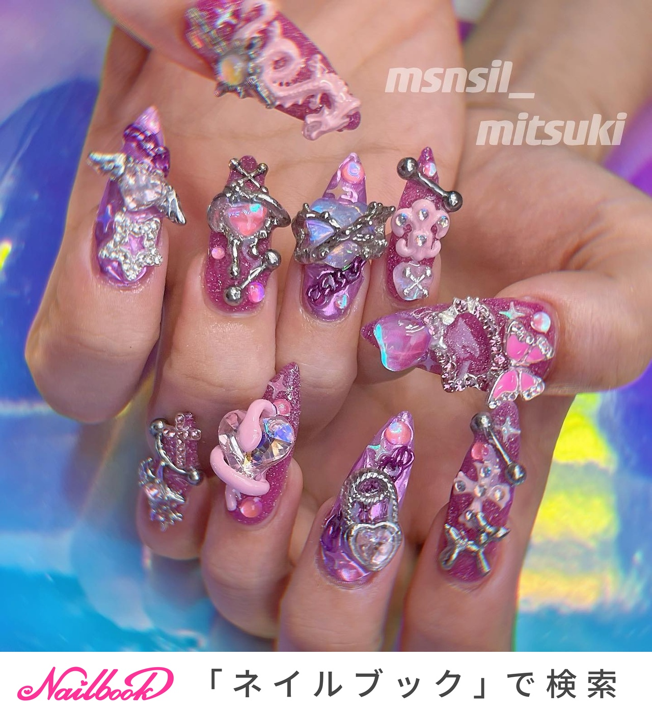 ロング - mitsukiのネイルデザイン[No.8597033]｜ネイルブック