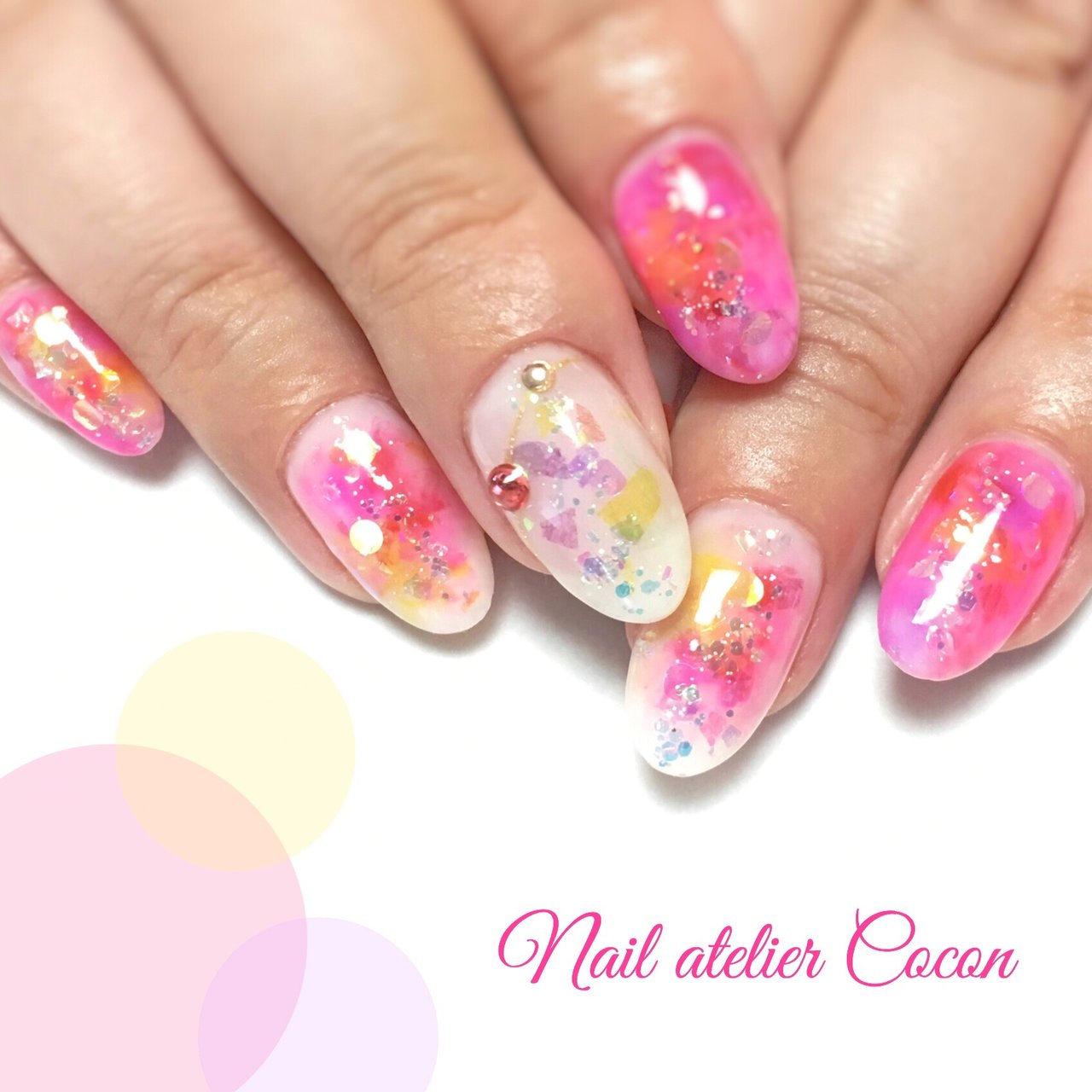 夏 海 リゾート ライブ ハンド Nailateliercoconのネイルデザイン No ネイルブック