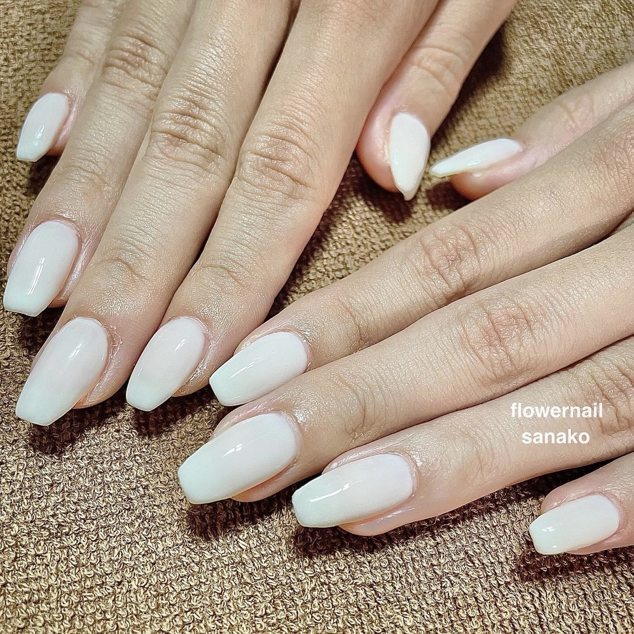 オールシーズン/ハンド/ワンカラー/ロング/スクエアオフ