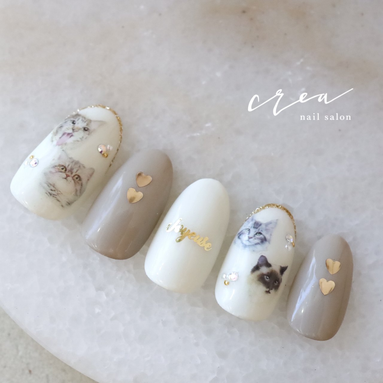 オールシーズン/推し活/ハンド/アニマル柄/ハート - nailsalon