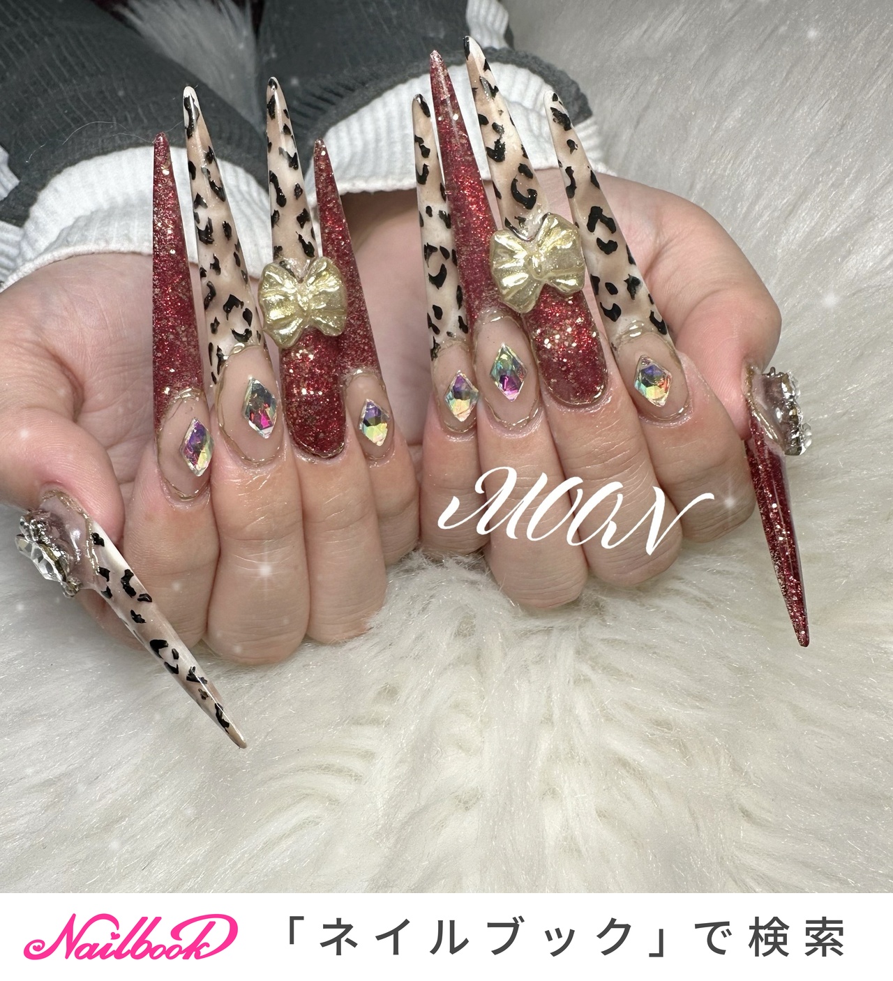 人気順｜ポイント/#スーパロングネイルのネイルデザイン｜ネイルブック