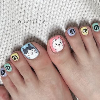 フット/#ちいかわネイルのネイルデザイン|ネイルブック フット/#ちいかわネイルのネイルデザイン|ネイルブック