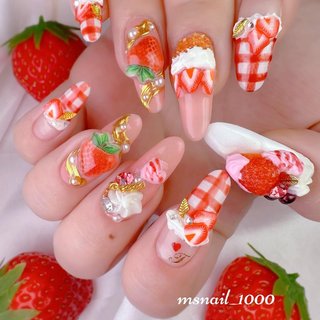 バレンタイン/ライブ/ハンド/リボン/ショート - LEGLIGE SALONのネイル