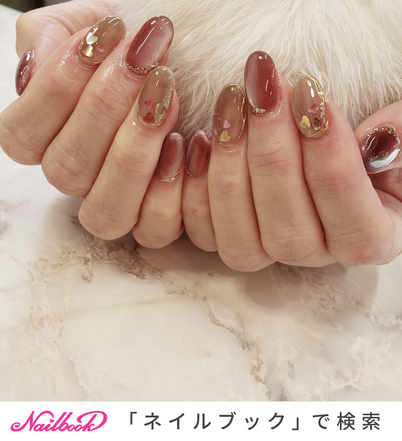 バレンタイン/ハンド/ハート/マグネット/ミラー - R-NAIL BEAUTY SALON