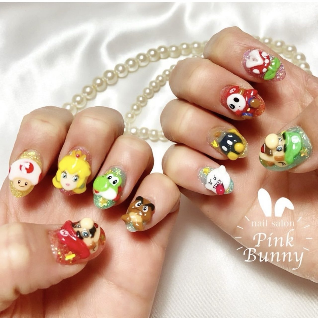 推し活/ハンド/3D/ショート/オーバル - nail salon Pink Bunnyのネイル