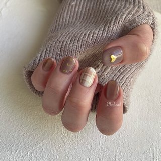 ショート/#ココアブラウンのネイルデザイン｜ネイルブック 