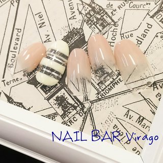 ベージュのグラデーションにボーダー ･
#nailbarvirago #大分市ネイルサロン #大分ネイルサロン #ネイル #ネイルケア #グラデーションネイル #オフィスネイル #ボーダーネイル #シニアネイル #70代のお客様 も #ジェルネイル #自爪を削らない #パラジェル #プリジェル #ベトロ #ノンサンデイング #リクライニングソファ #大人女性ネイル #ネイルブック公式サロン #巻き爪矯正 #ぺディグラス #夏 #オフィス #ブライダル #デート #ハンド #グラデーション #ボーダー #ミディアム #ホワイト #クリア #ベージュ #ジェルネイル #ネイルチップ #nail_bar_virago #ネイルブック