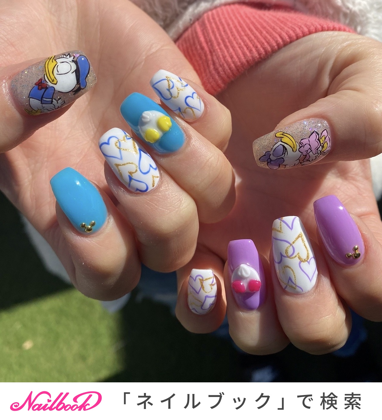 NO.5】ジェルネイルチップ ニュアンス ディズニー パルパルーザ