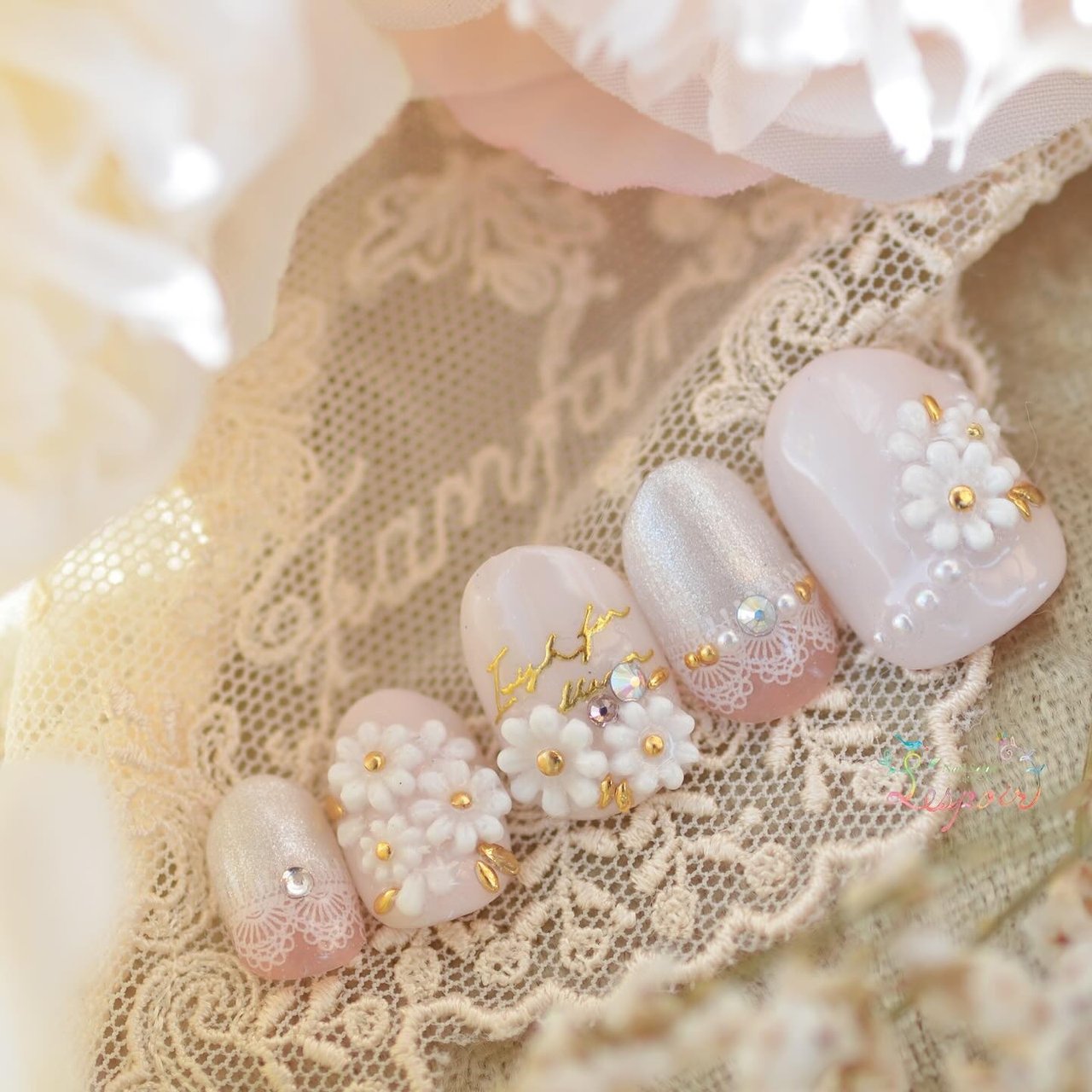 KOIZUMI ネイルアート用品 ホワイト/ローズゴールド 1280_lc