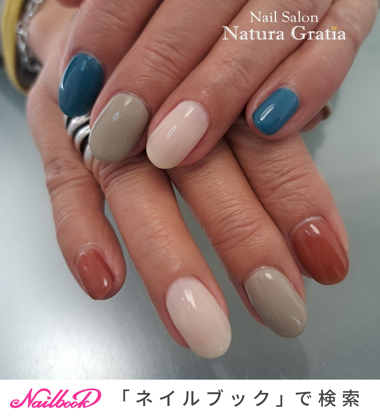 秋/冬/ハンド/個性派/オレンジ - Mizutani Tomokoのネイルデザイン[No