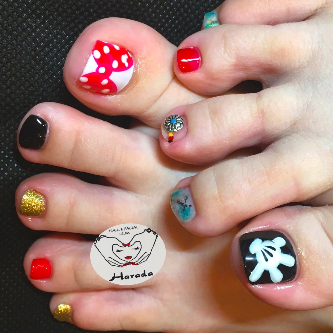 夏 旅行 海 浴衣 フット Nail Facial Salon Haradaのネイルデザイン No 230 ネイルブック