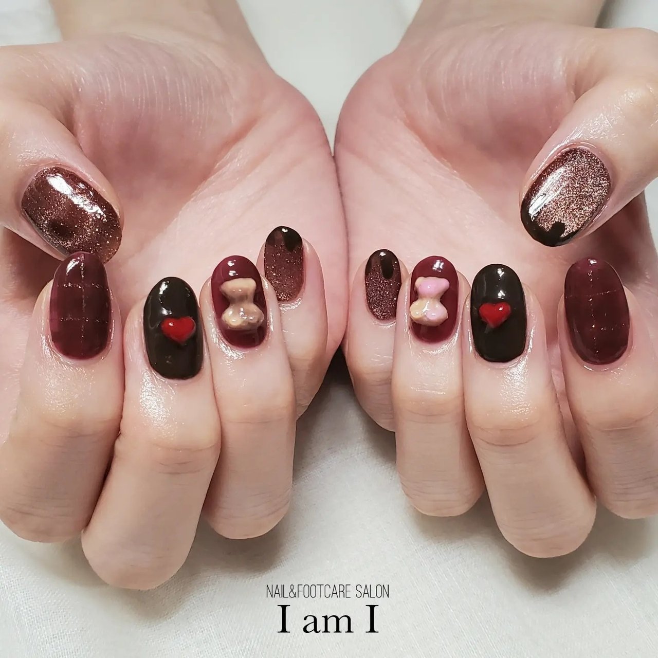 冬/バレンタイン/女子会/ハンド/マグネット - nail&footcaresalon IamI