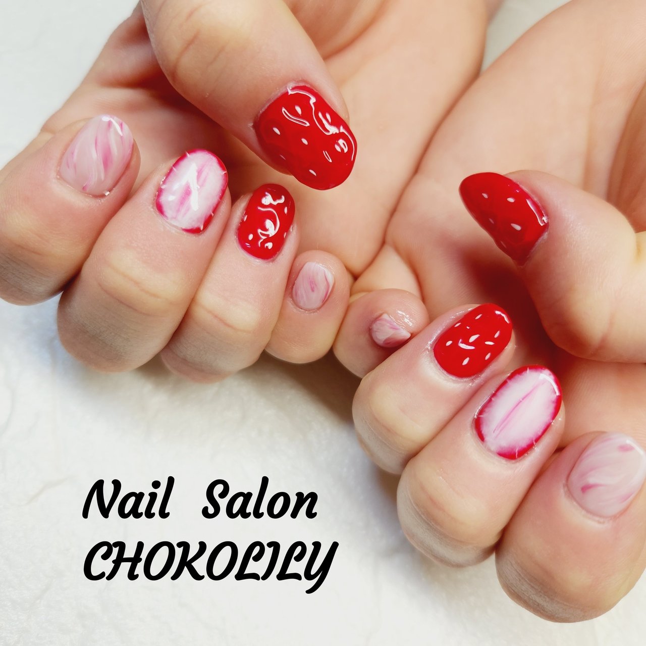 春/冬/ハンド/フルーツ/ぷっくり - Nail Salon CHOKOLILYのネイル