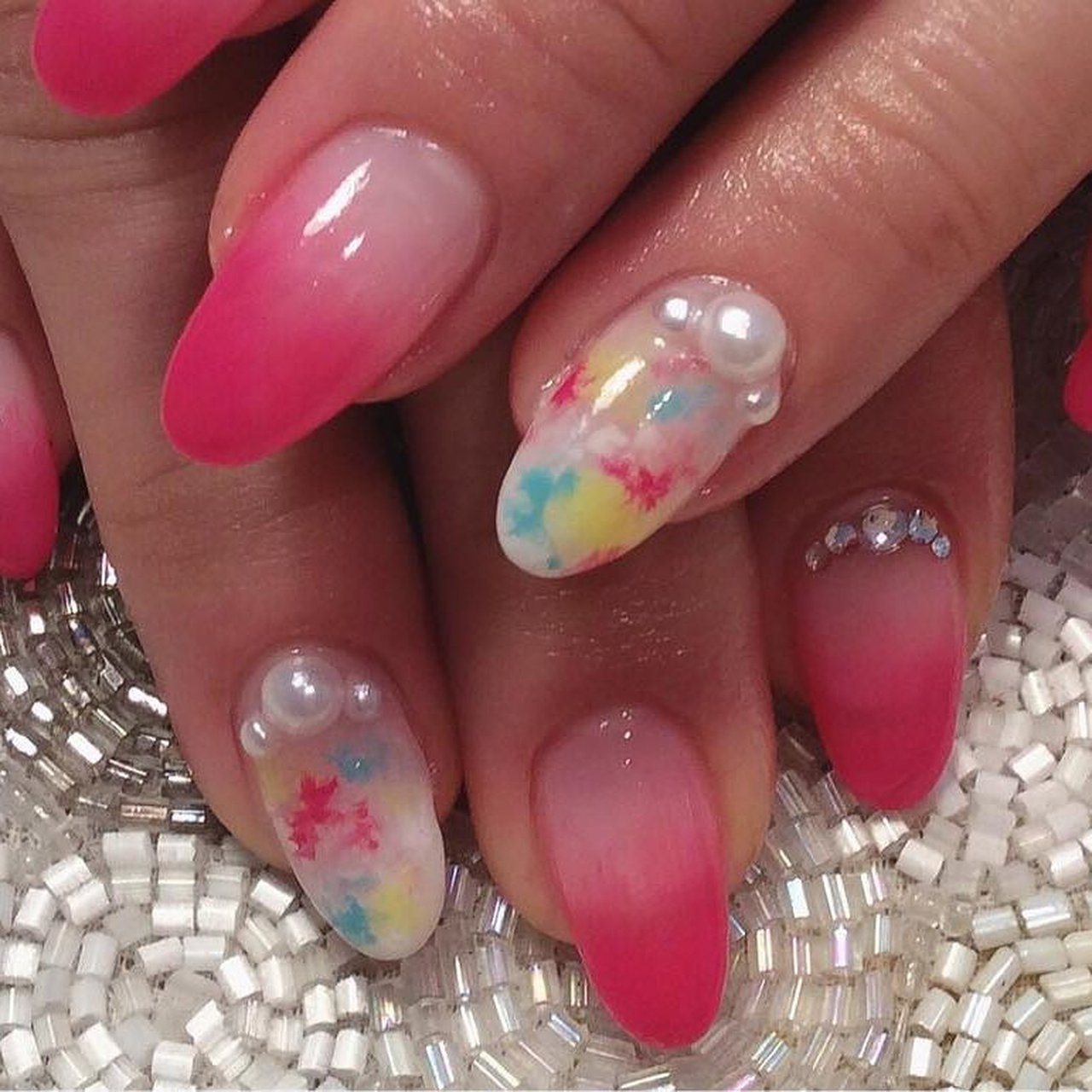 春 夏 デート 女子会 ハンド Prenail プリネイル六甲道店のネイルデザイン No ネイルブック