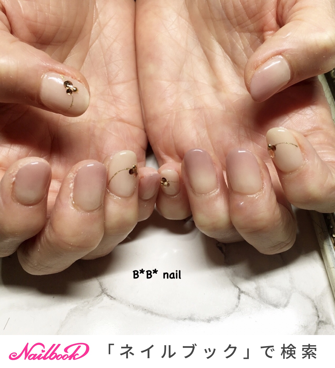 オールシーズン/卒業式/入学式/オフィス/グラデーション - B*B*nailのネイルデザイン[No.8624599]｜ネイルブック