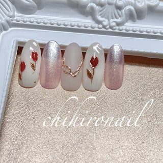 人気順｜#チューリップネイル🌷のネイルデザイン｜ネイルブック 