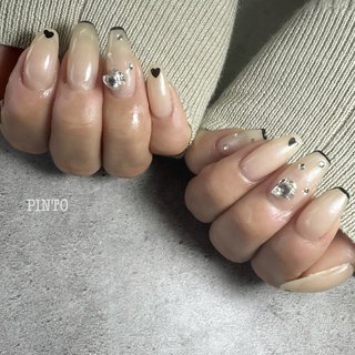 人気順｜ドット(水玉)/#ハートビジューのネイルデザイン｜ネイルブック