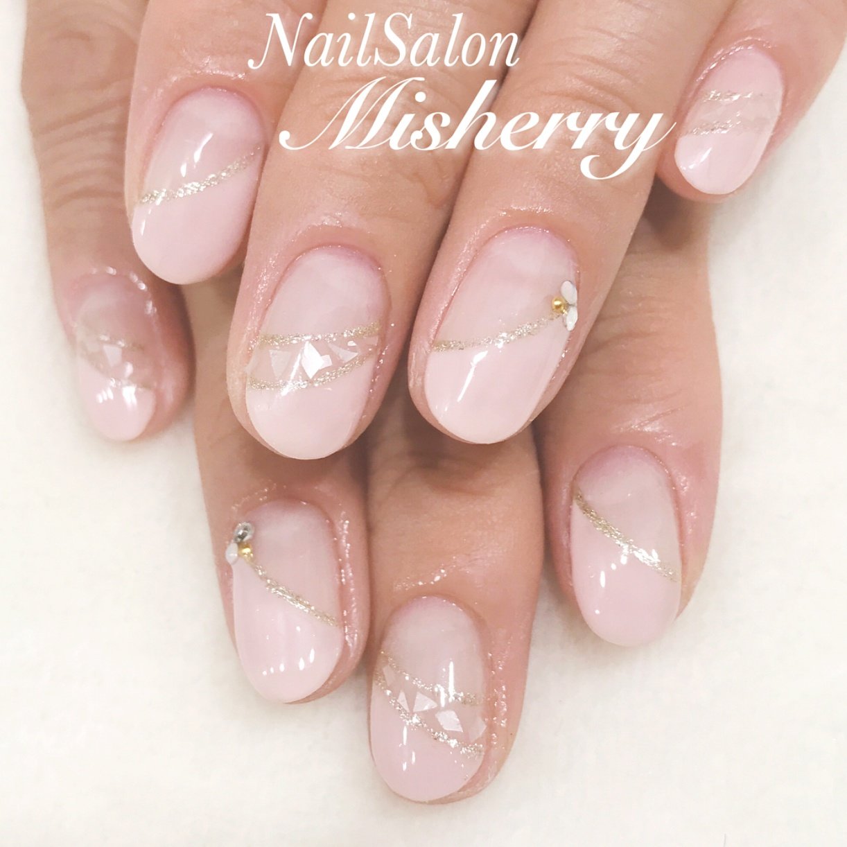 春 夏 オフィス デート ハンド Nailsalon Misherryのネイルデザイン No ネイルブック