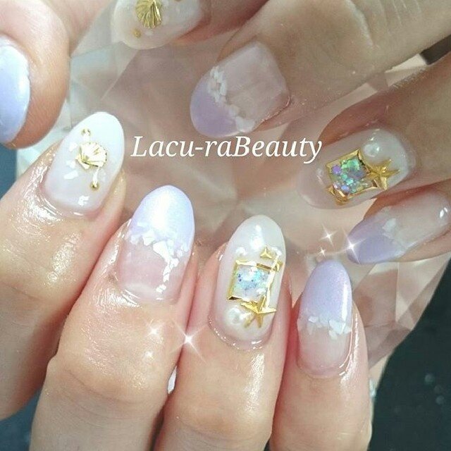 夏 海 オフィス グラデーション ワンカラー Lacu Rabeauty Koharuのネイルデザイン No ネイルブック