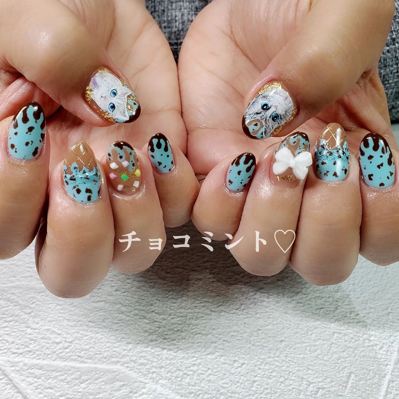 バレンタイン/リボン - tomomi kawasaki 八王子【momonail】のネイル