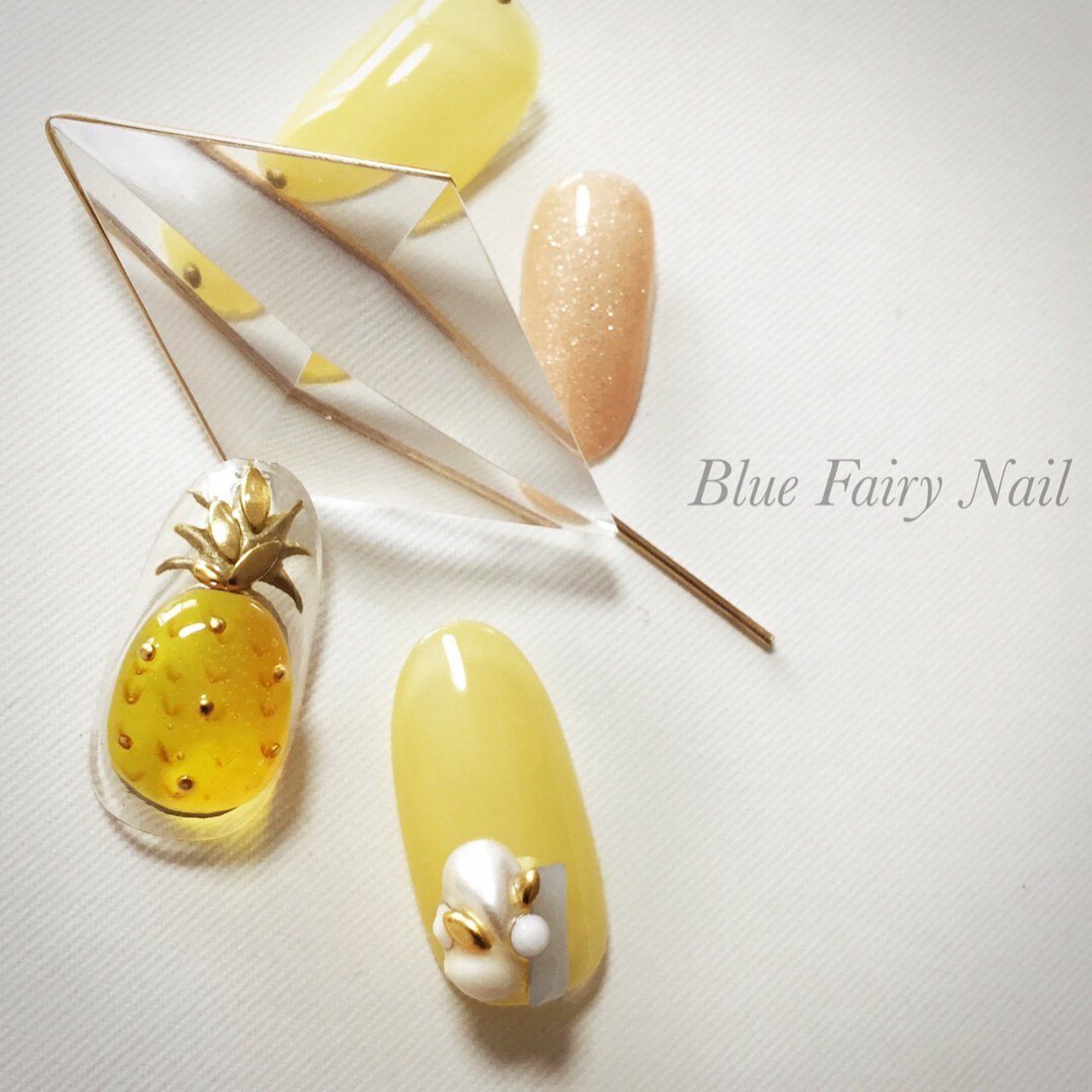 3d トロピカル フルーツ Bluefairynail 吹田 千里丘ネイルサロンのネイルデザイン No ネイルブック