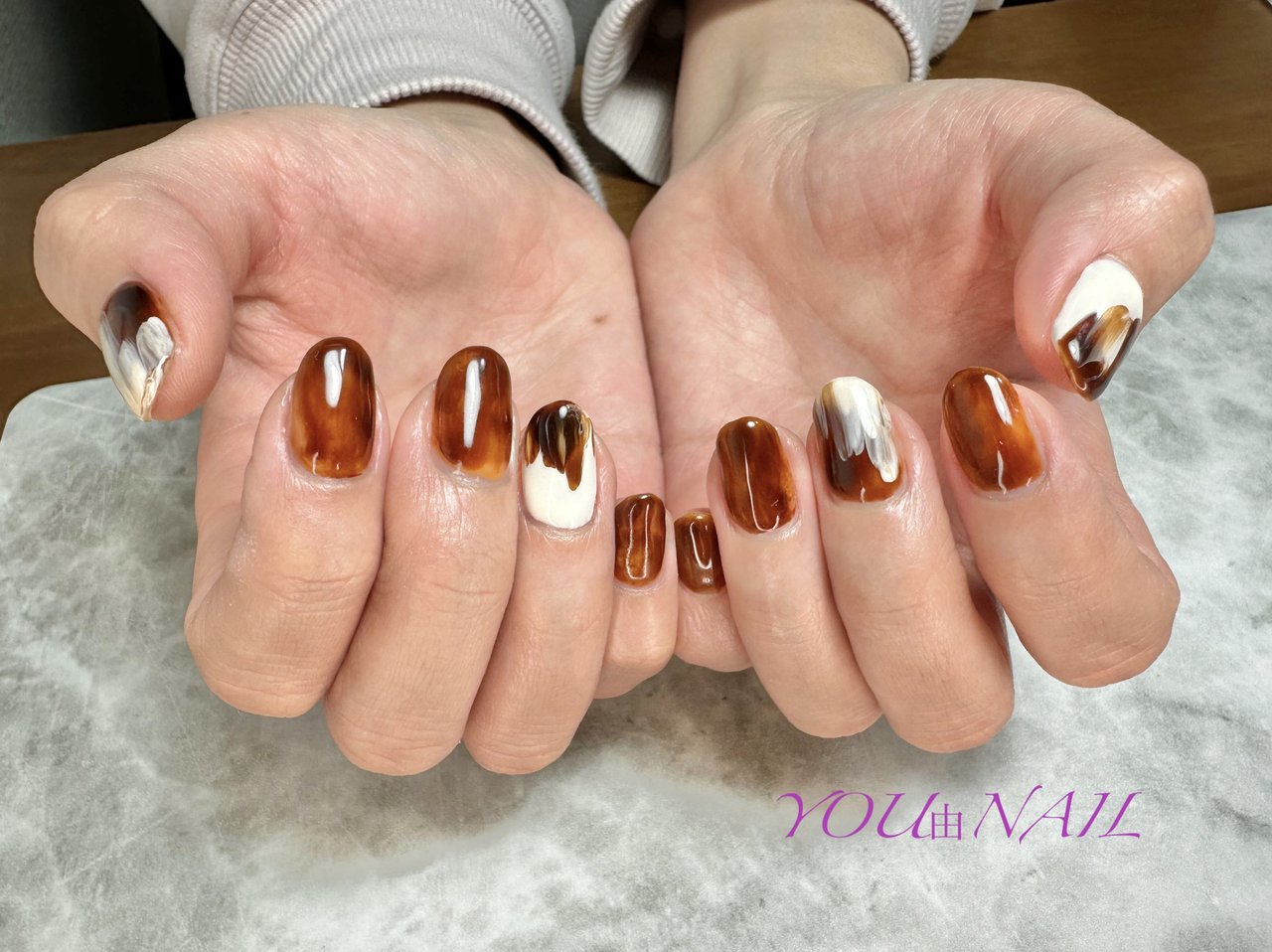 秋/冬/オールシーズン/ハンド/ニュアンス - YOUのネイルデザイン[No