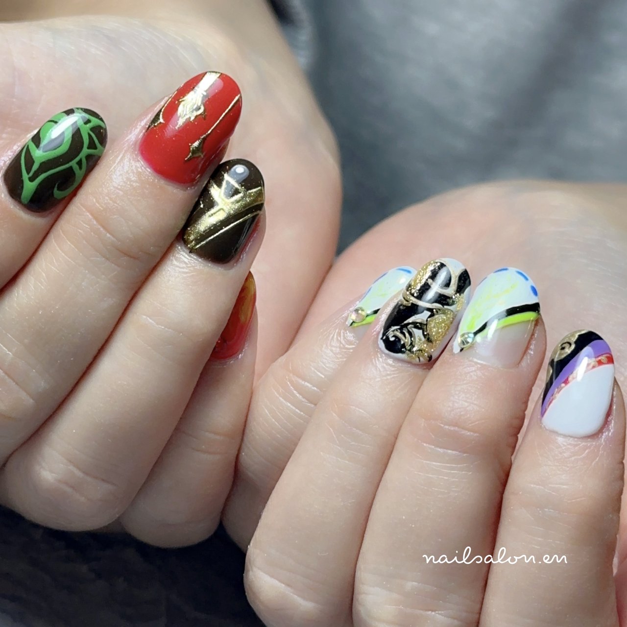 秋/冬/オールシーズン/ハンド/ミディアム - ネイルサロン縁