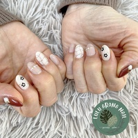 ♡歪みチェックネイル♡ ネイルチップ　ハンドメイド 0_6f31db4e990a375c7684cdbbe9c7