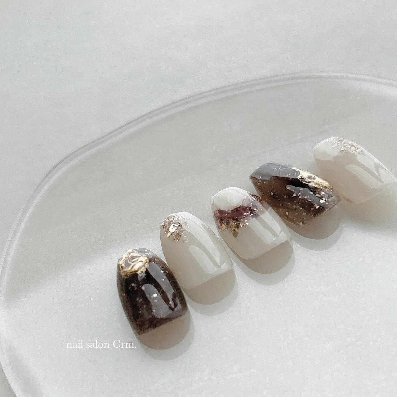 ハンド/ニュアンス/ミラー/インクネイル/キラキラ - Crm.nailのネイル