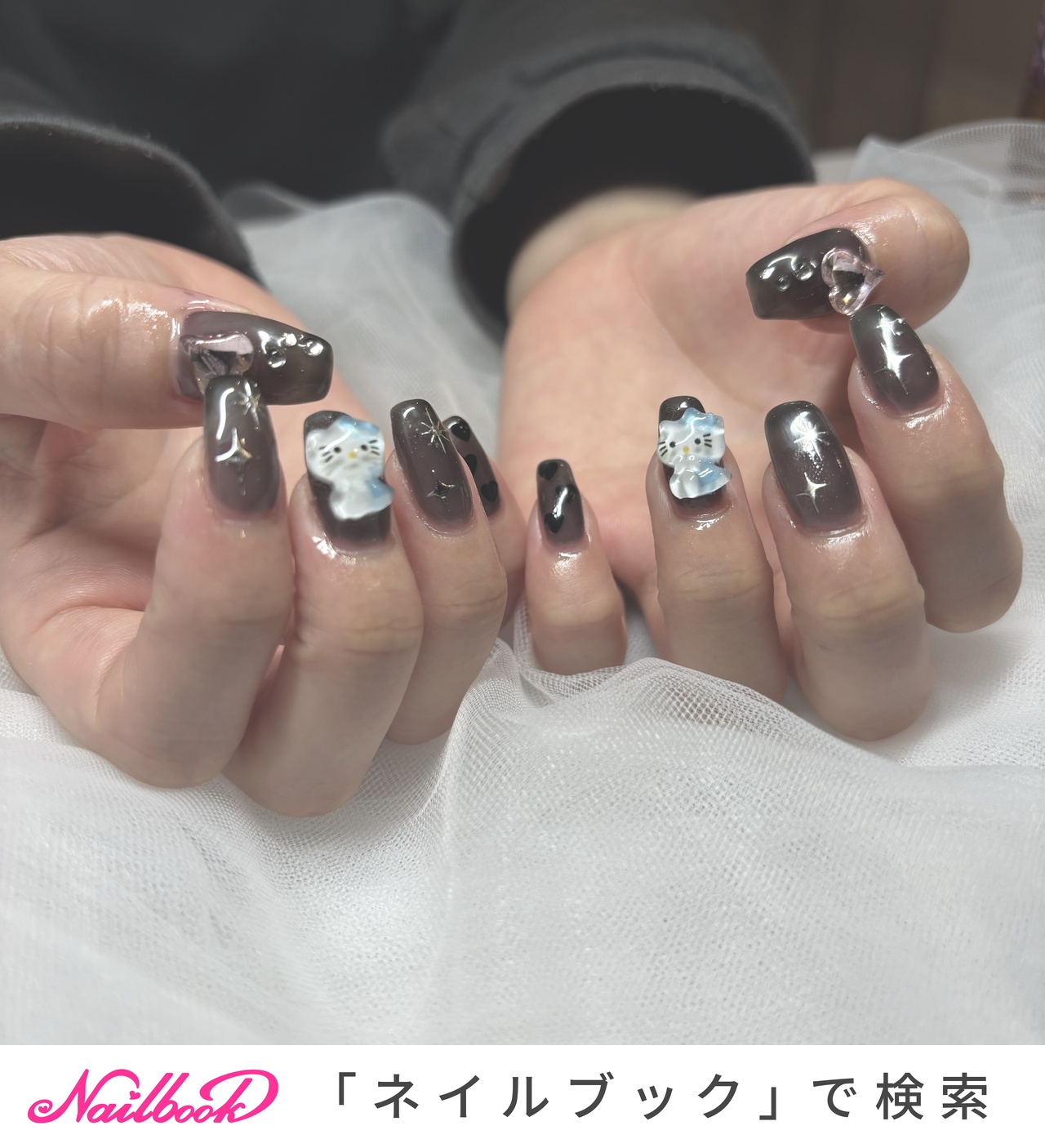 2025年 お歳暮・冬ギフト特集 Kisaki🐈‍⬛🎀のネイルデザイン[No.8644047]｜ネイルブック ネイルパーツ