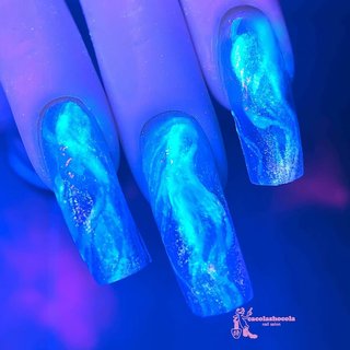 光る☆ネイルパーツ*リボン**蓄光パーツ*