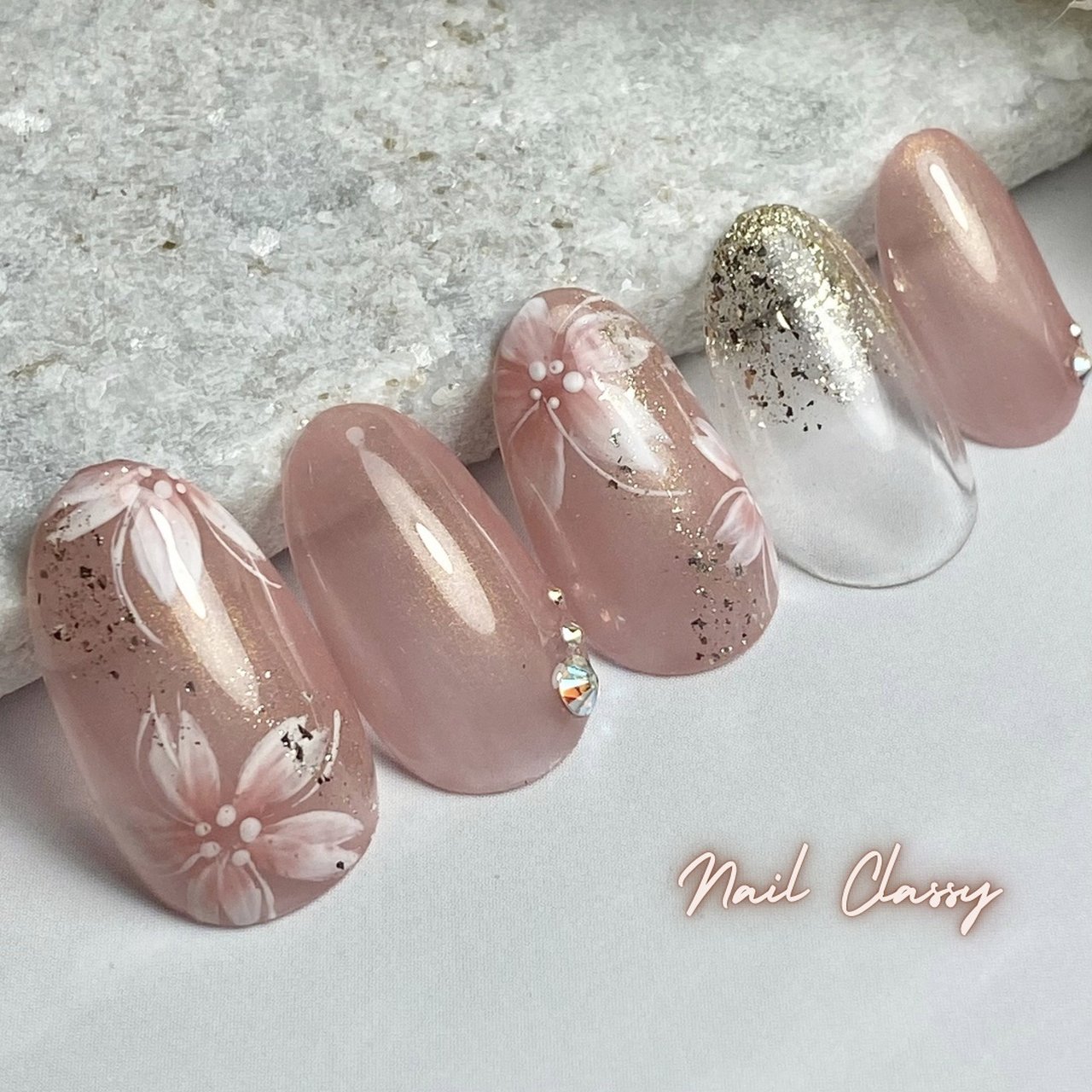 春/卒業式/入学式/ハンド/桜 - Nail Classyのネイルデザイン[No