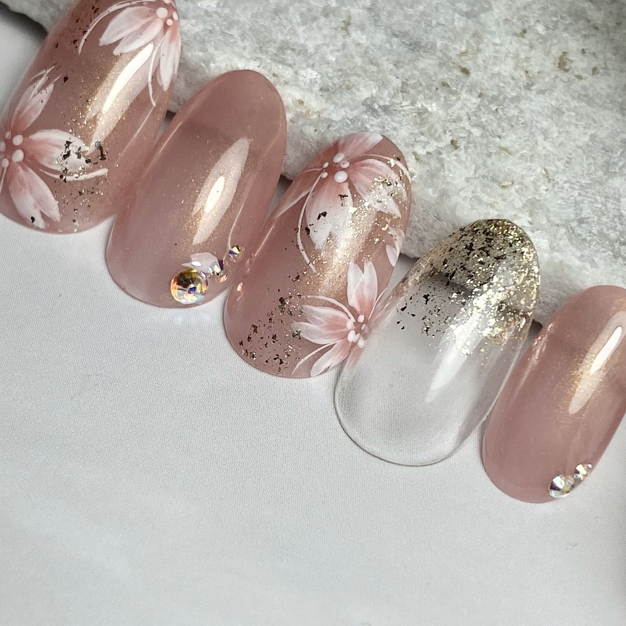 春/卒業式/入学式/ハンド/桜 - Nail Classyのネイルデザイン[No