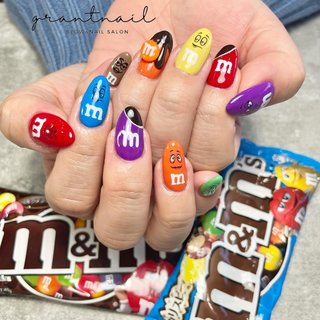 おすすめ順｜#M&MSのネイルデザイン｜ネイルブック