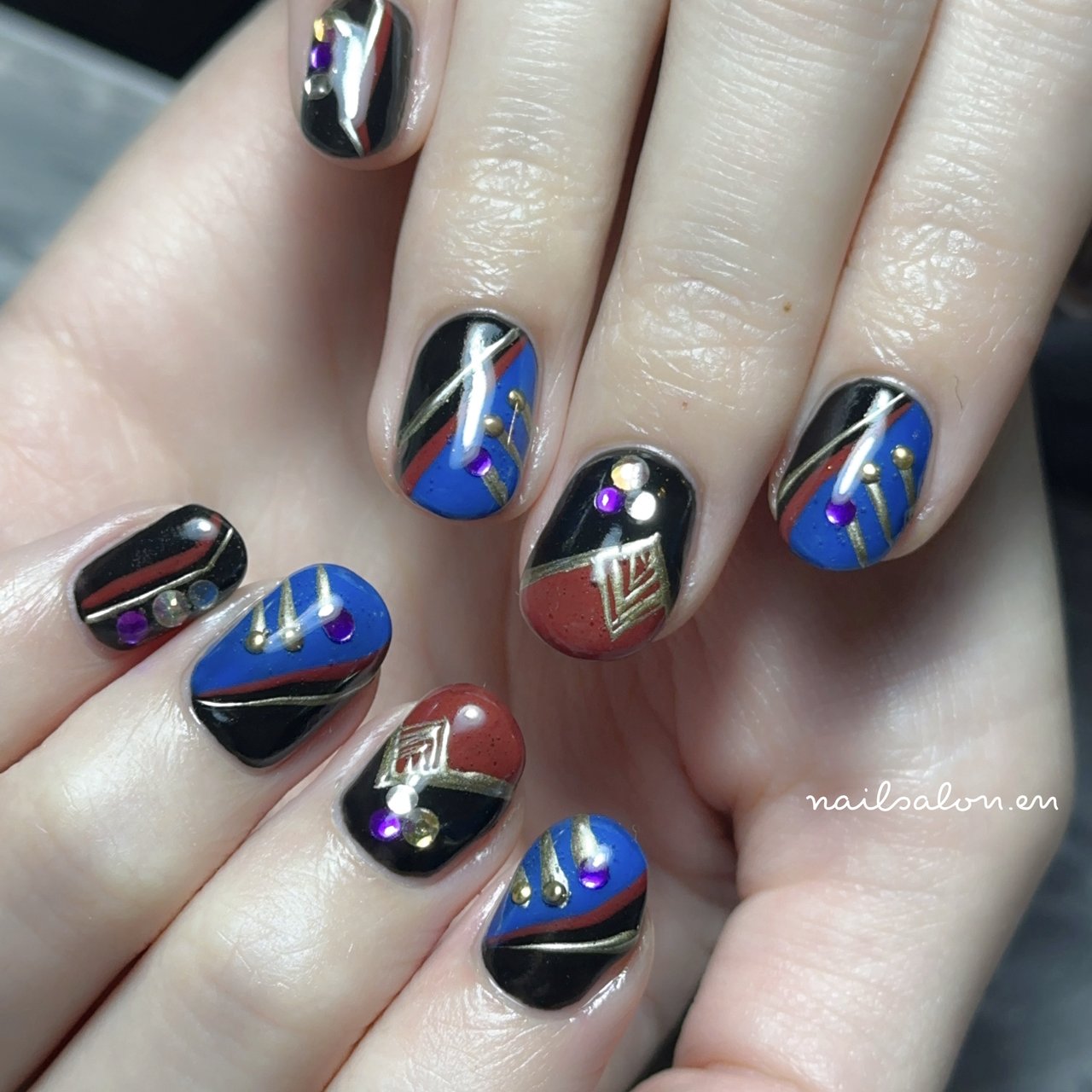 ハンド/ブルー - be Nailのネイルデザイン[No.6309379]｜ネイル