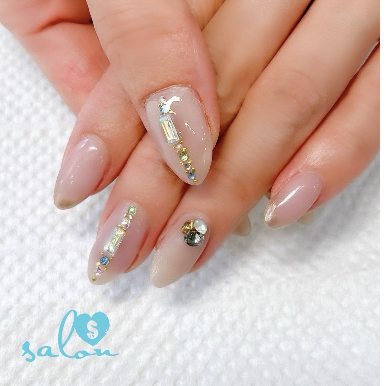 手が綺麗に見えるネイル/春/入学式/オフィス/ハンド - salonS・402の