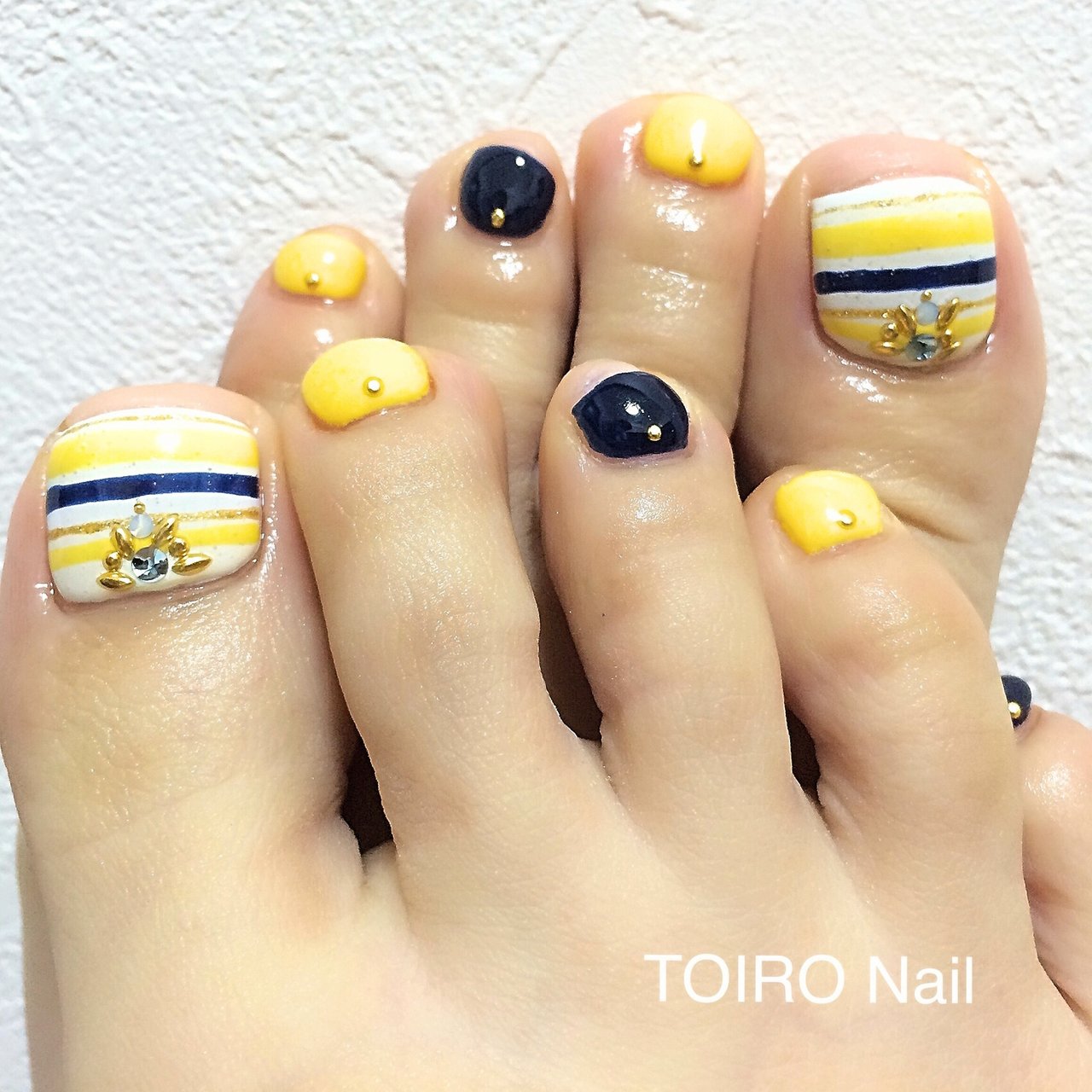 夏 海 リゾート フット ワンカラー Toiro Nailのネイルデザイン No ネイルブック