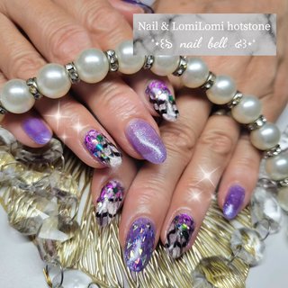 ピーコック柄のネイルデザイン｜ネイルブック 