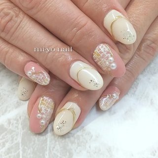 ツイード/#ミラーラインのネイルデザイン｜ネイルブック 